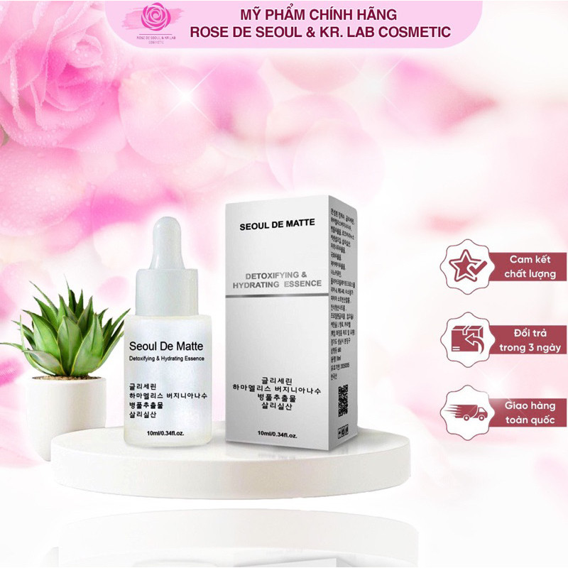 (Tặng nạ) Serum làm sạch và cấp nước ban đêm hạn 2028  rose de seoul Thải độc seoul de matte BB