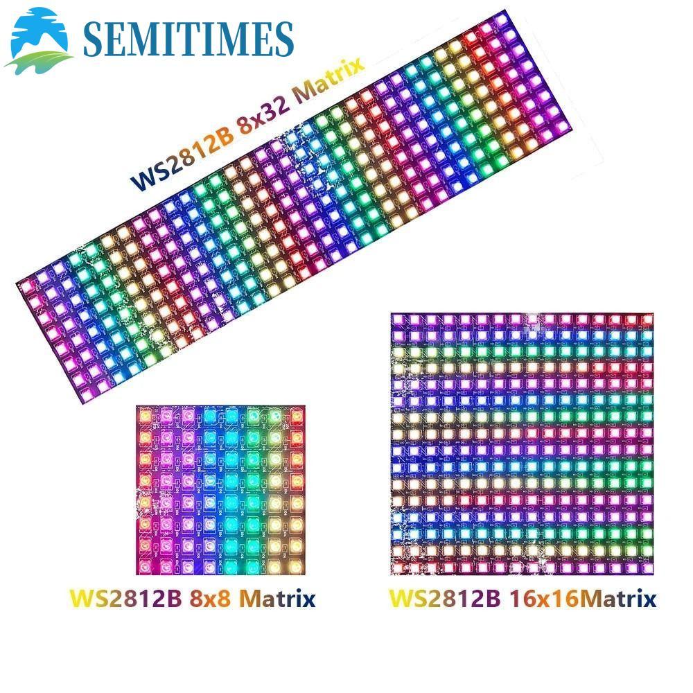 Bảng điều khiển ánh sáng LUNAEDGE Linh hoạt đầy màu sắc WS2812B 8x8 16x16 8x32 WS2812 với màn hình P
