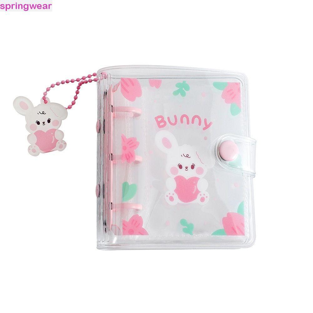 SPRINGWEAR Album Ảnh Học Sinh Đồ Dùng Học Tập 3 Lỗ Mini Tạp Chí Planner Binder Ring Notebook