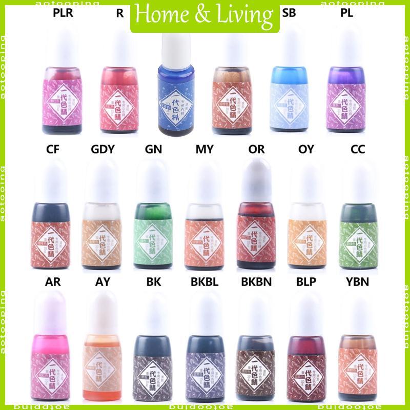 AOTO Epoxy Resin Pigment Công cụ trong suốt 20 màu DIY UV Epoxy Resin Colorant Craft