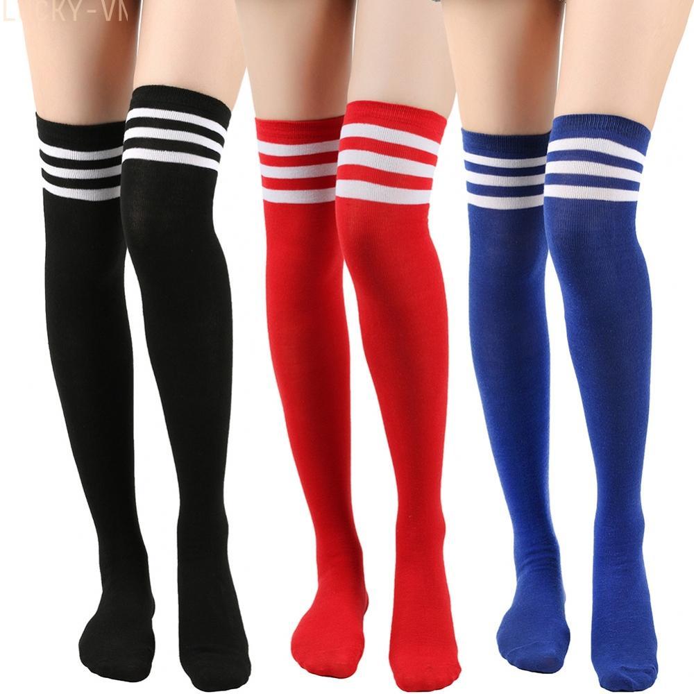 Extra Long Over the Knee Socks Women's Stripe Stay Up Thigh High Stockings