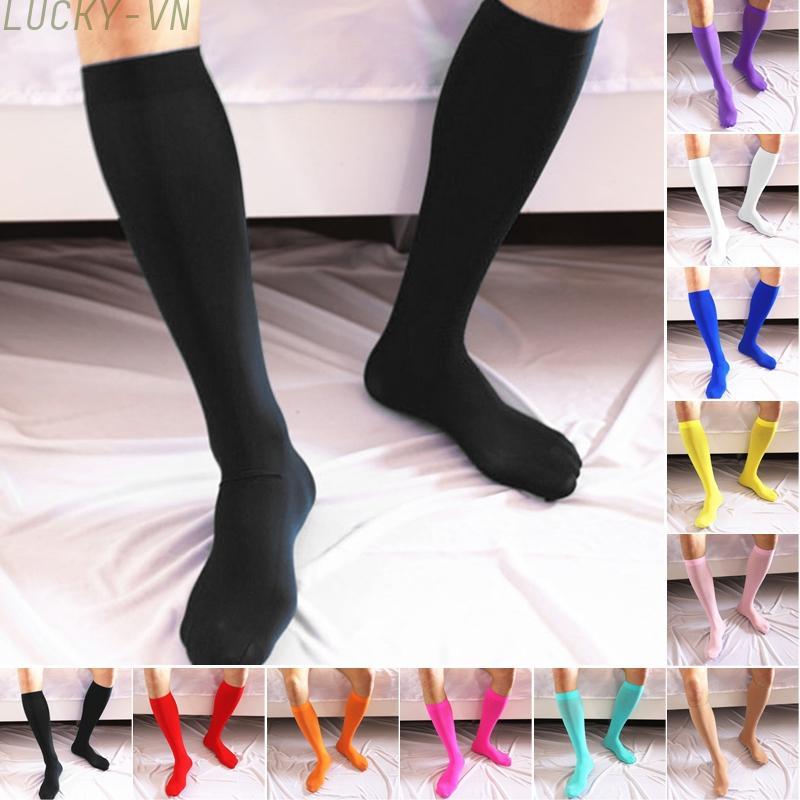Male Men's Socks Long Ultra-thin Casual Football Hosiery Seamless Sexy
