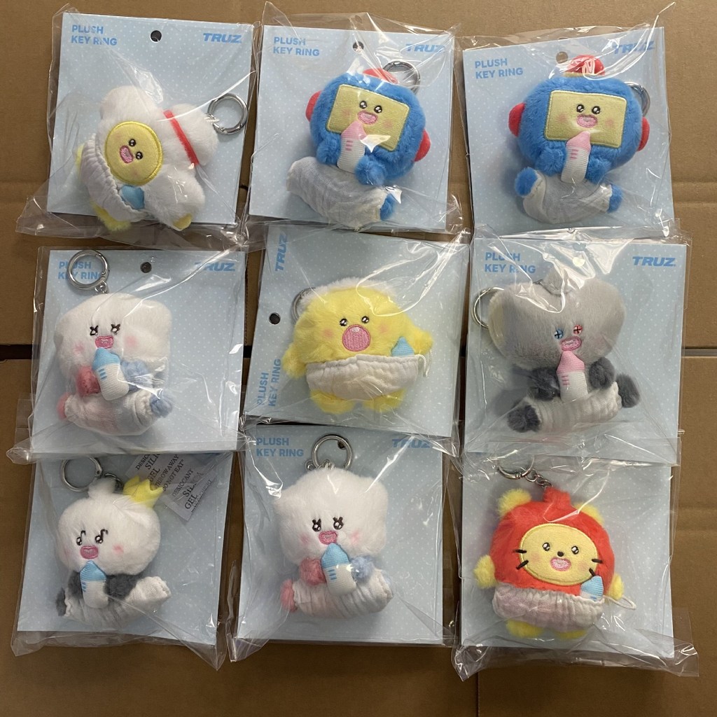 Kpop TREASURE Plush Búp bê vòng khóa TRUZ Minini Plush Đồ chơi