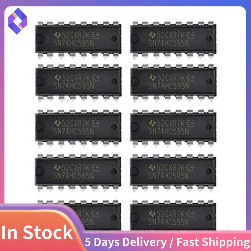 10 CHIẾC IC 74HC595 74HC595N SN74HC595N DIP-16 Logic-Shift Đăng ký