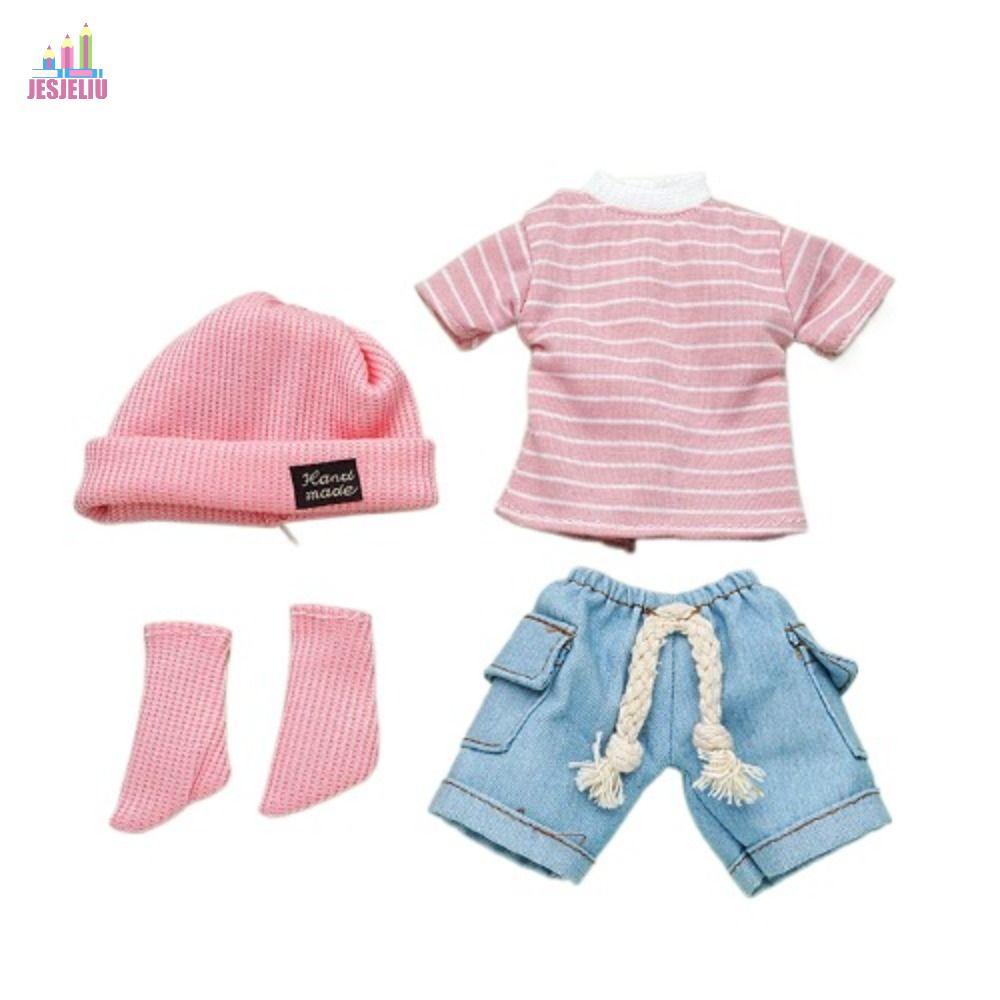 JESJELIU Thích hợp cho quần áo búp bê 12 inch, Quần áo búp bê Kawaii 30cm đầy màu sắc, Váy quần áo V