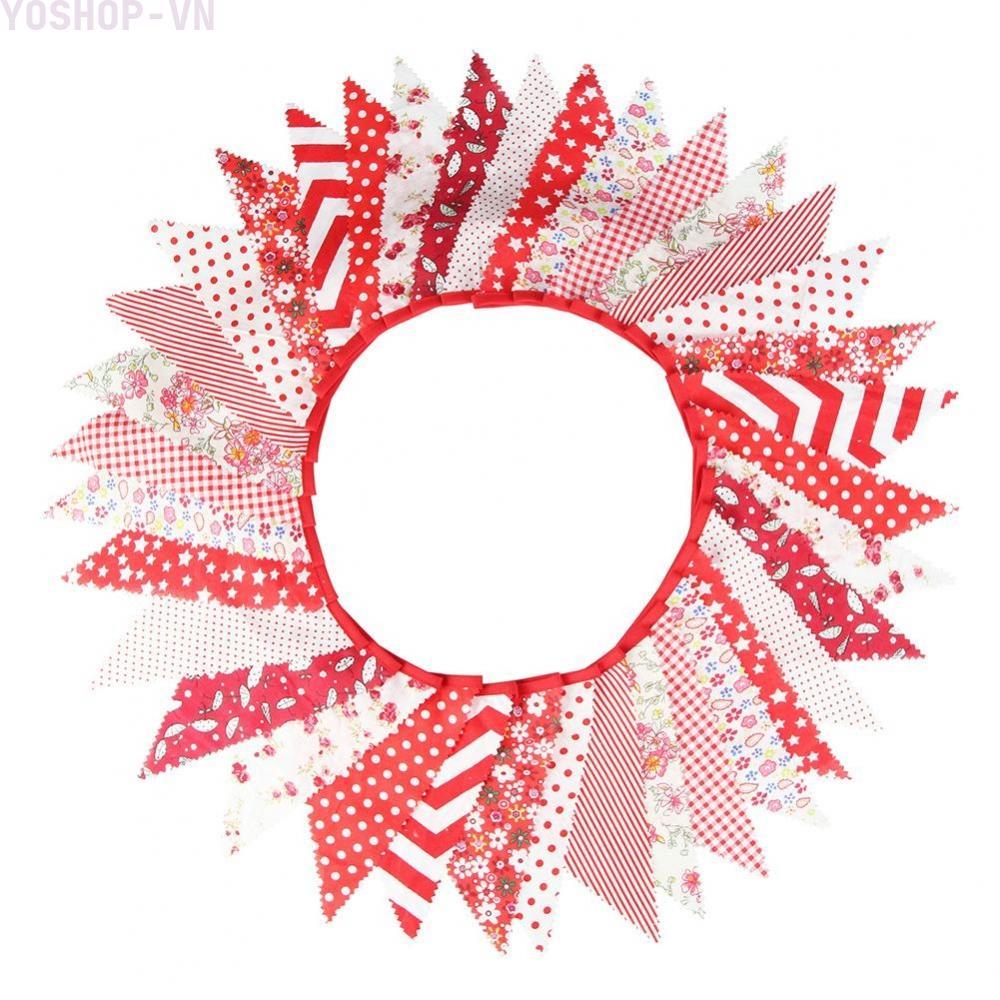 [Ysp]Fabric Triangle Flags 10 Meter Length 15cm Flag Width 36 Triangular Flags