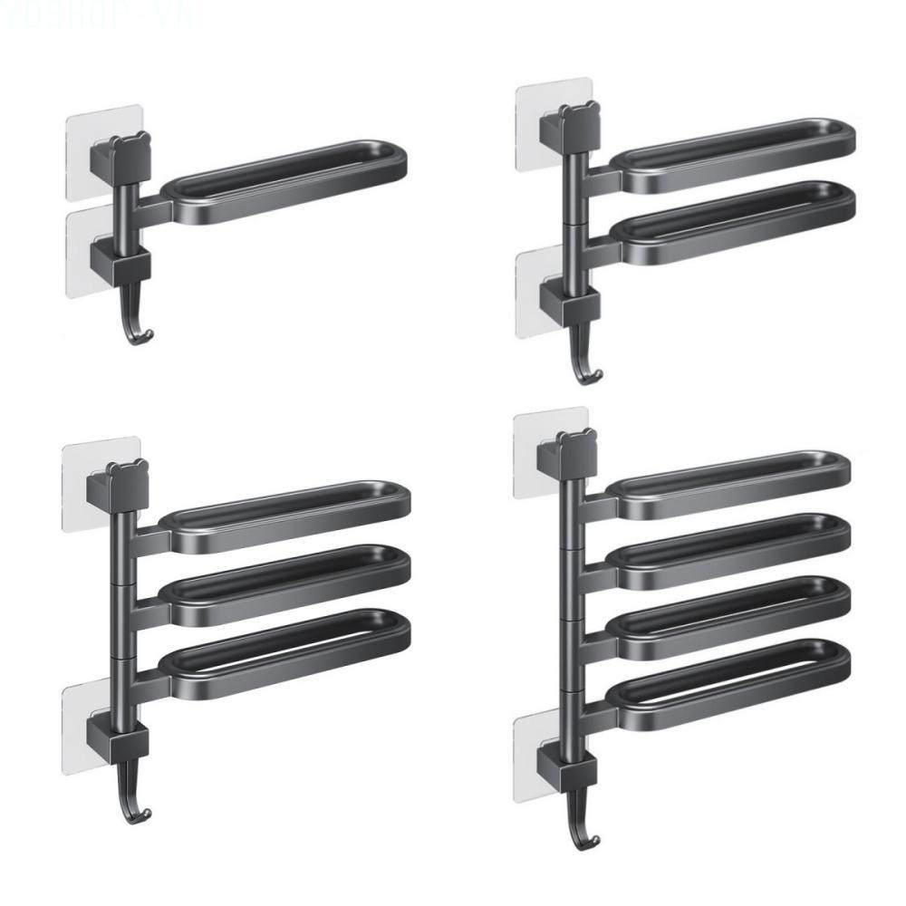 [Ysp]Rotatable Towel Holder Easy Installation Kitchen Organizer Robust Construction