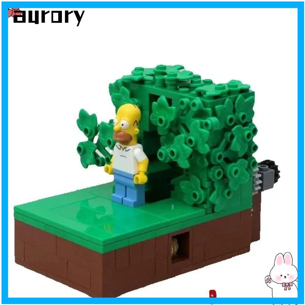 Khối xây dựng AURORY MOC, 227 chiếc The Simpsons Homer Homer Backing Into The Bushes, Bé trai và Bé 