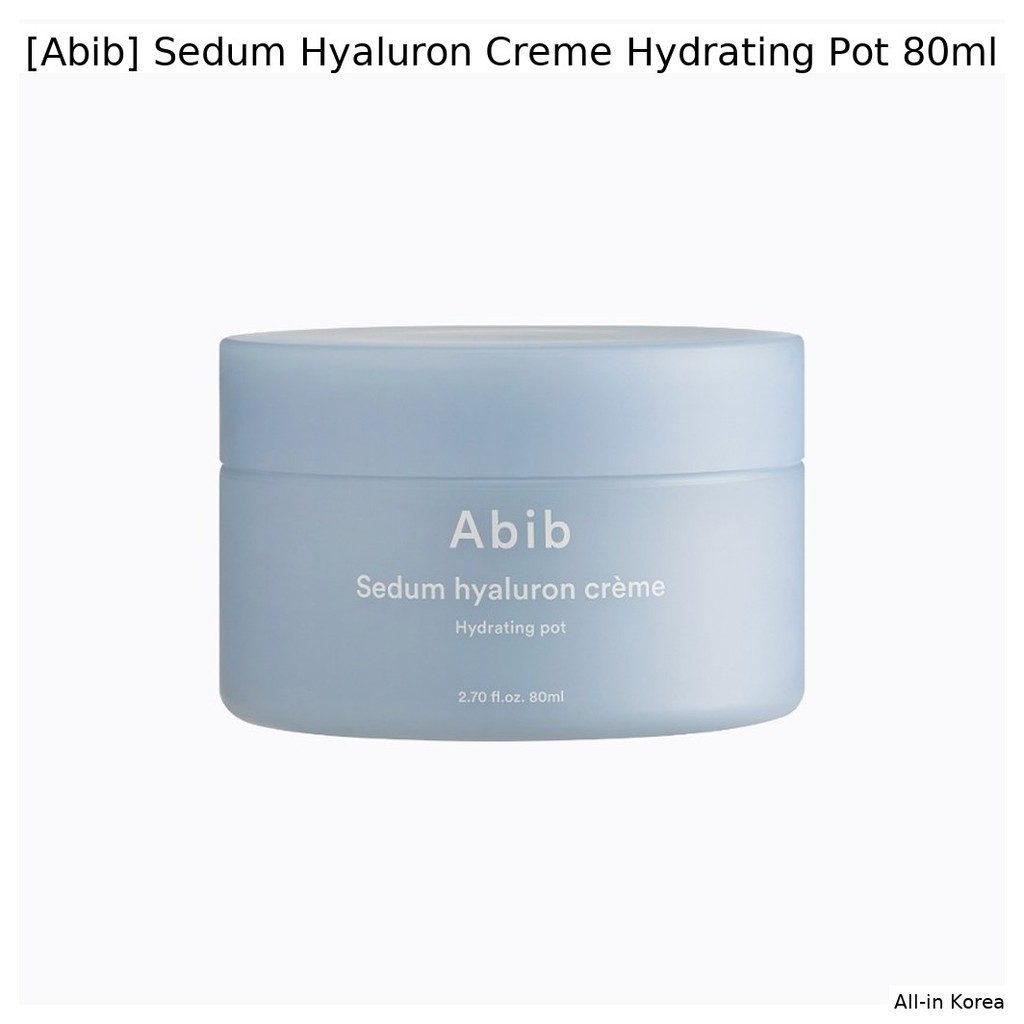 [Abib] Chậu dưỡng ẩm Sedum Hyaluron Creme 80ml / Creme Hàn Quốc / Độ ẩm sâu / Chính hãng 100% của Al