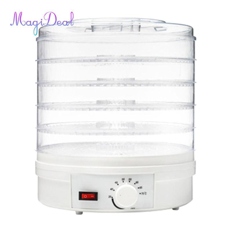 MagiDeal Thực Phẩm Máy Trái Cây Tiết Kiệm Năng Lượng Trái Cây 5 Lớp 8 Thiết Bị Điều Chỉnh Máy Sấy Rau Củ