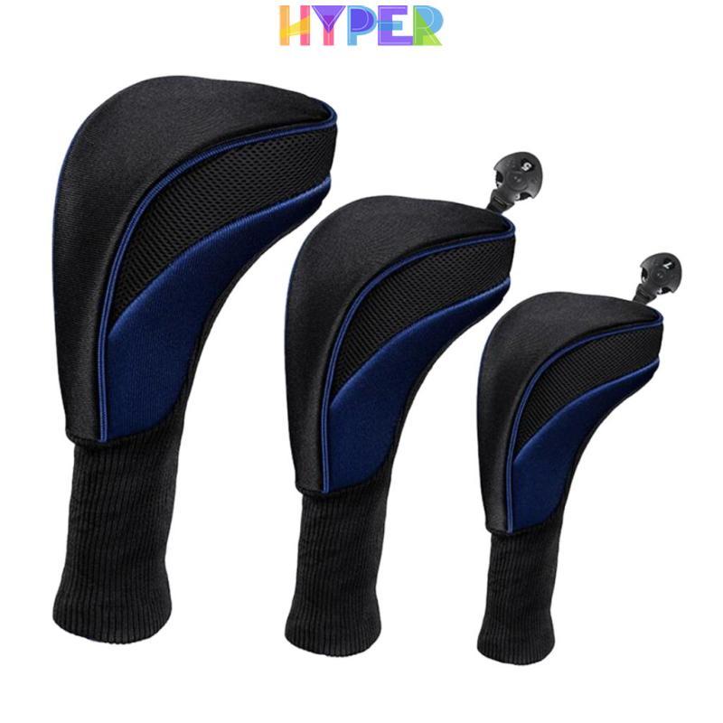 3 Chiếc Golf Club Headcover 460cc Hybrid Driver Wood Head Cover No. 1 3 5