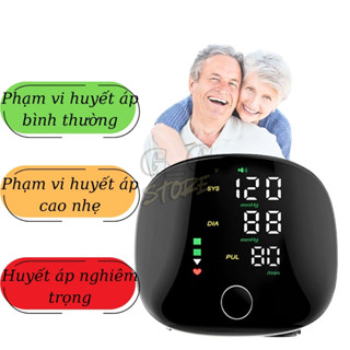 Máy Đo Huyết Áp Điện Tự Cổ Tay Cho Người Già & GĐ -Màn Hình LCD -Đo Chính Xác -Dễ Sử Dụng -GGStore