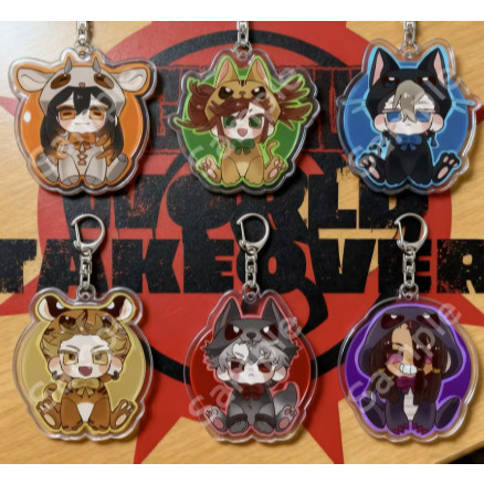 Móc khoá acrylic Anime GACHIAKUTA (Rudo, Enjin, Zanka, Riyo, Jabber) 6CM – móc treo, móc chìa khoá t