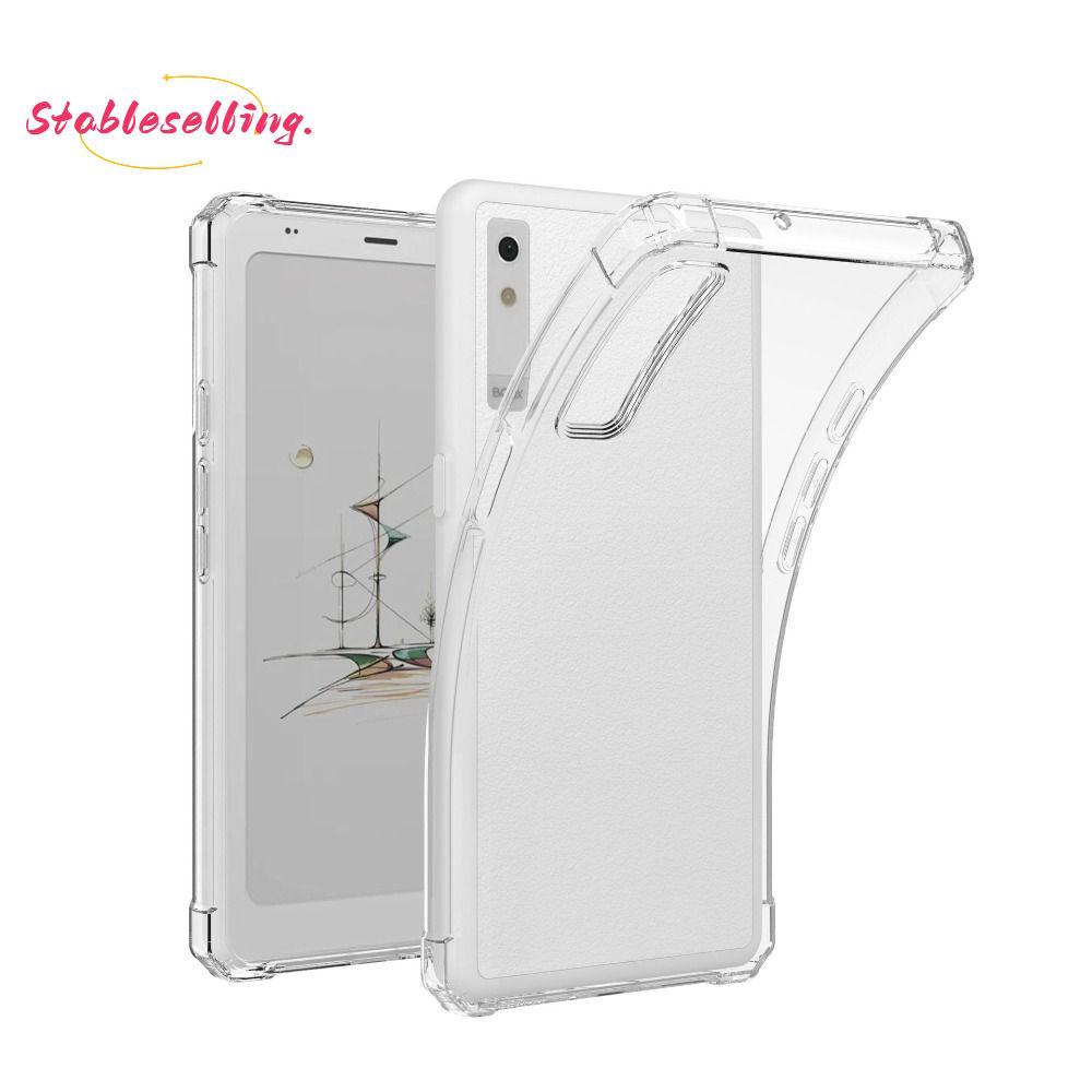 BÀNSELLING 6.13 Inch E-Reader, Vỏ bảo vệ trong suốt chống mài mòn, Túi khí TPU chống sốc cho Onyx Bo