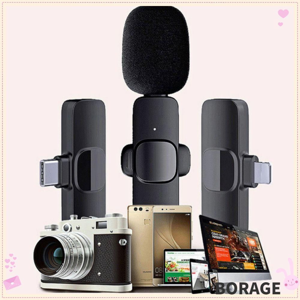 Mic Mini BORAG, Micrô Lavalier không dây K9, Mic điện thoại trực tiếp chơi game 2023 cho / Android