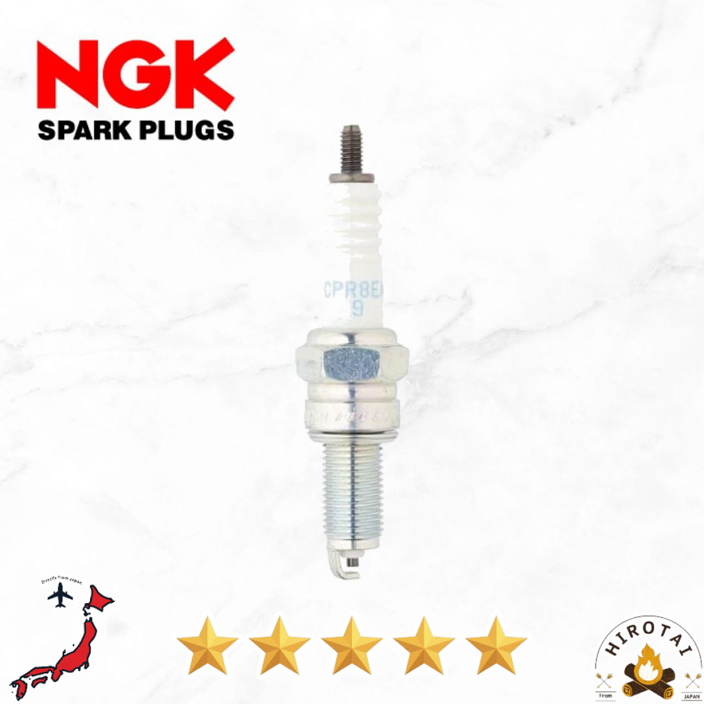 【NGK 2306】Spark Plug CPR8EA-9 – Threaded Type, Reliable Performance for Motorcycles & Small Engines