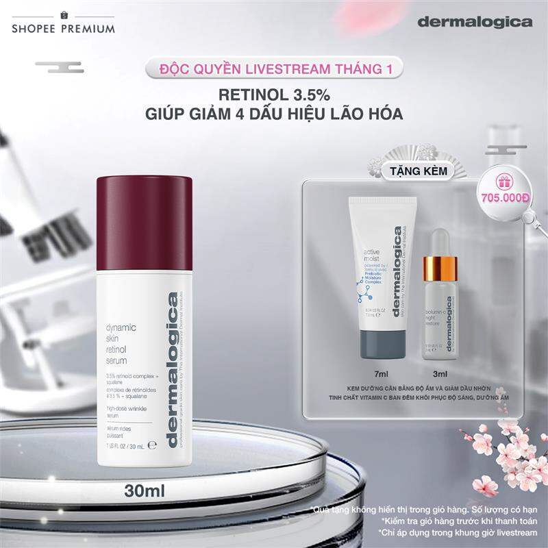 [KOL] Huyết thanh cải thiện lão hoá Retinol 3,5% Dermalogica Dynamic Skin Retinol Serum 30ml