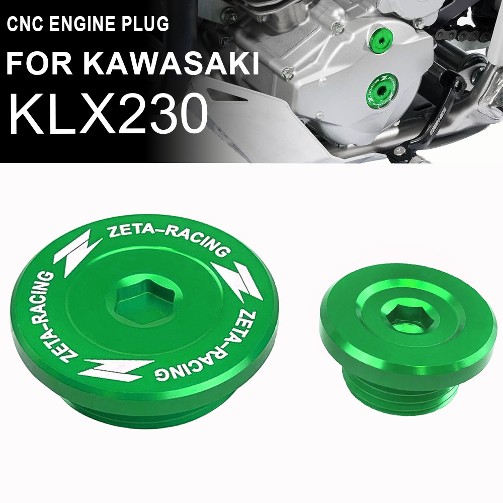 KLX 230 Phụ Kiện Xe Máy CNC Nắp Động Cơ Lỗ Trang Trí Cắm Mũ Cho Kawasaki KLX230
