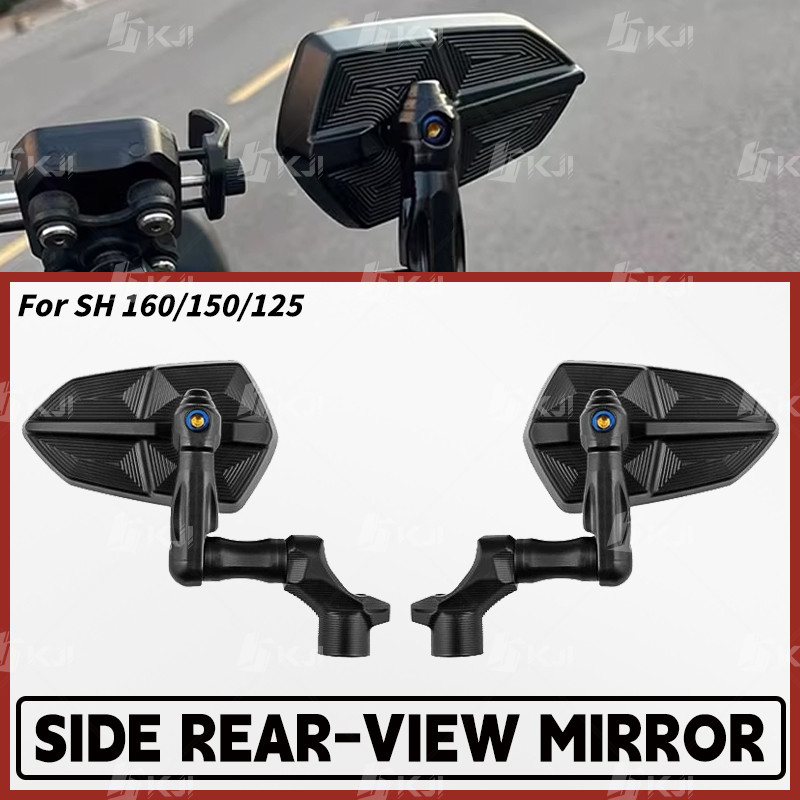 Dành Cho Xe Honda SH 160 / 150 / 125 Gương Bên Có Thể Điều Chỉnh Phía Sau Gương Phụ Kiện Xe Máy Phần