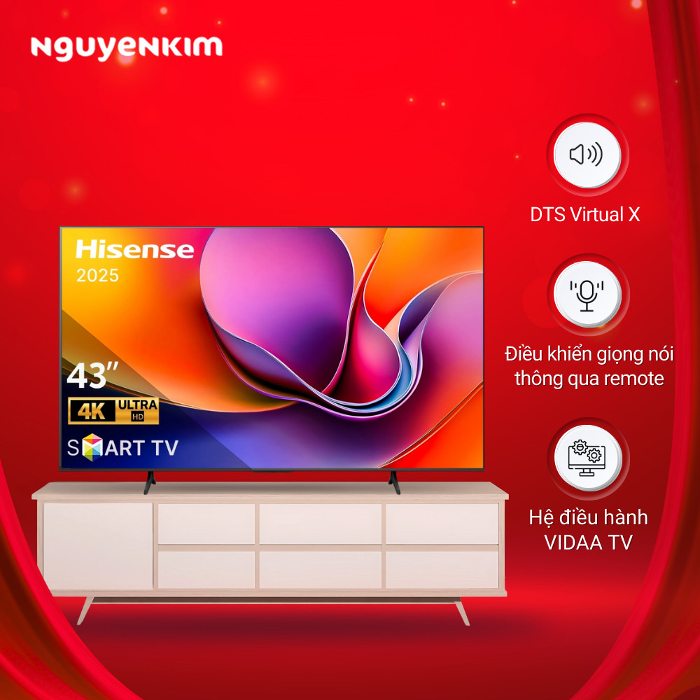 Smart Tivi Hisense 4K 43 inch 43A6Q