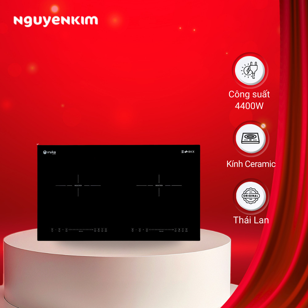Bếp từ đôi Iruka I-28 - Công suất 4400W