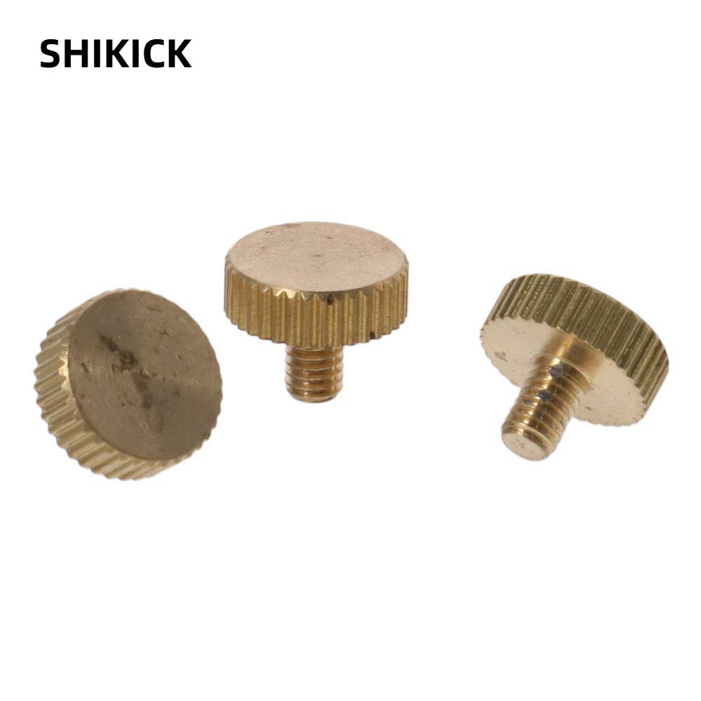 SHIKICK 5 đầu phẳng, Vít ngón tay cái có khía bằng đồng M4x 6-14mm, Vít nâng tay điện tử