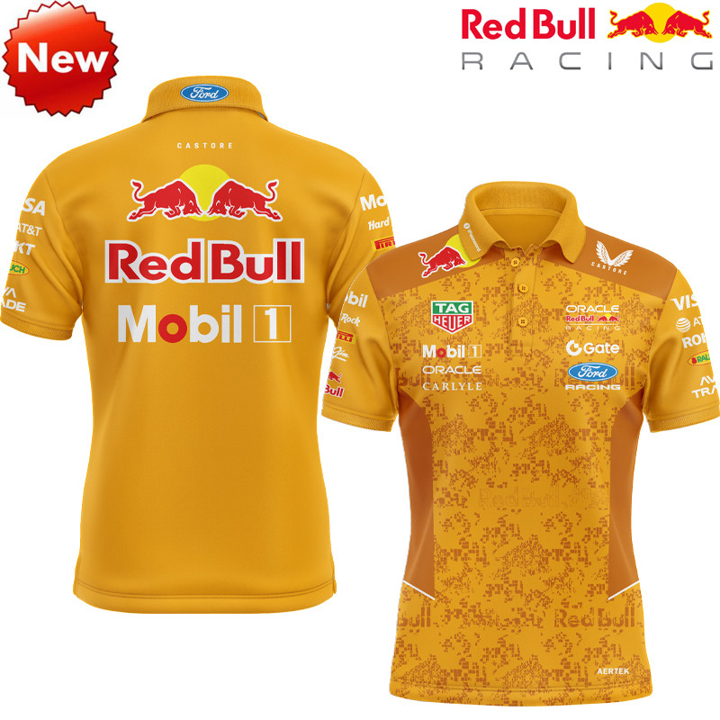 Áo F1 Racing Jersey & Polo Oracle Red Bull Racing - Tay Ngắn Phù Hợp Mùa Hè