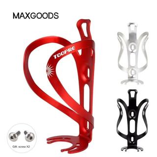 Giá đỡ bình nước xe đạp MAXGOODS, Hợp kim nhôm màu đỏ đen Bạc lồng chai xe đạp, Phụ kiện đi xe đạp Giá đỡ cốc xe đạp siêu nhẹ Xe đạp đường bộ & leo núi