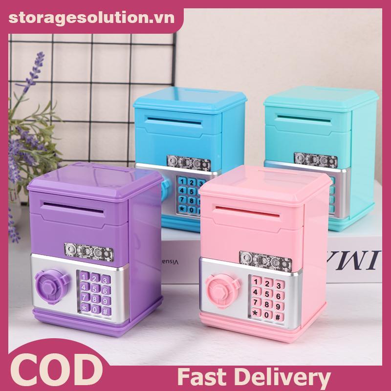 STROASO Kids Password Piggy Bank - Hộp đựng tiền xu ATM Mini dành cho đồ chơi sinh nhật cho trẻ em.