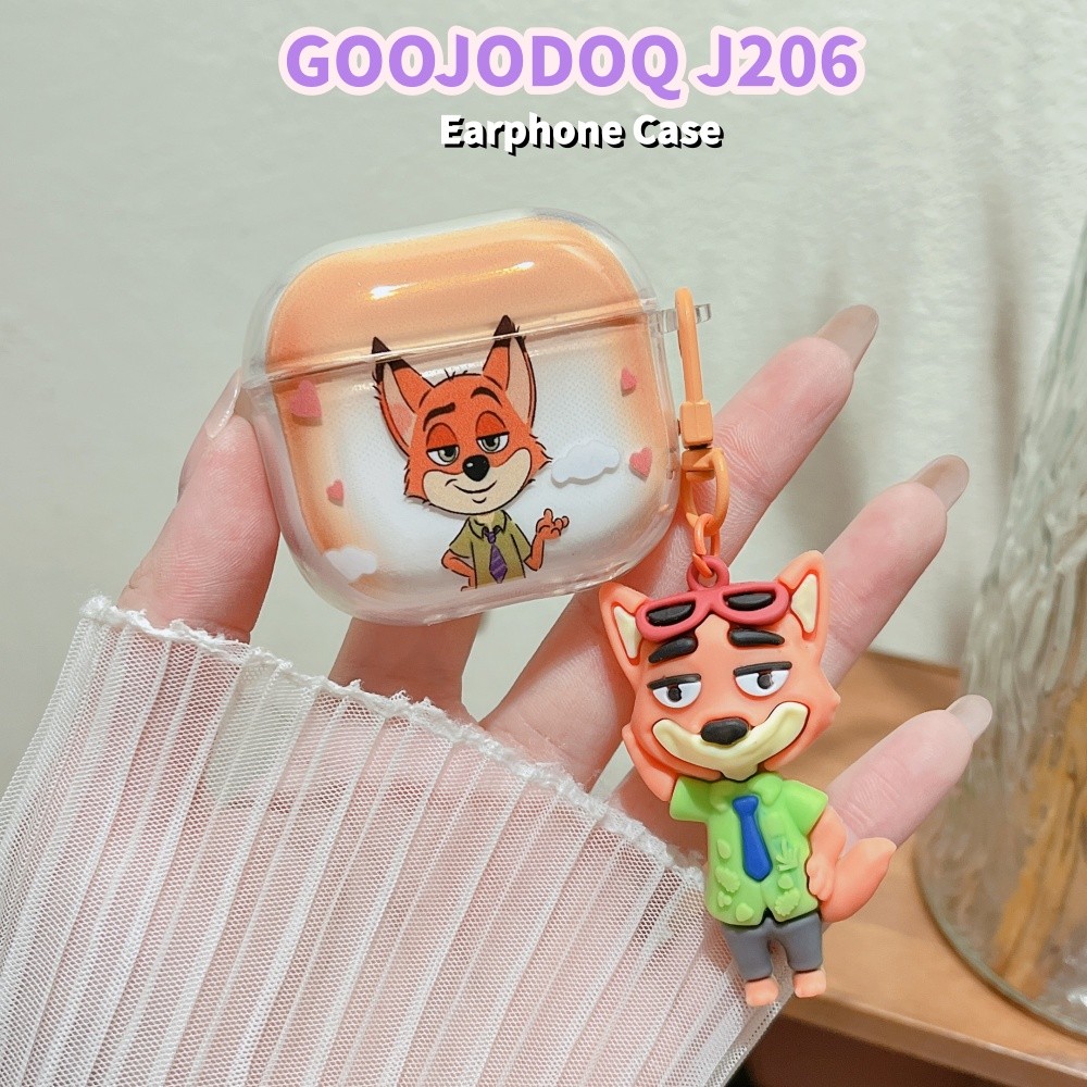 GOOJODOQ [Ngôi sao tương lai] Dành cho Ốp lưng GOOOJDOQ J206 Vỏ tai nghe Cặp đôi dễ thương Vỏ silico