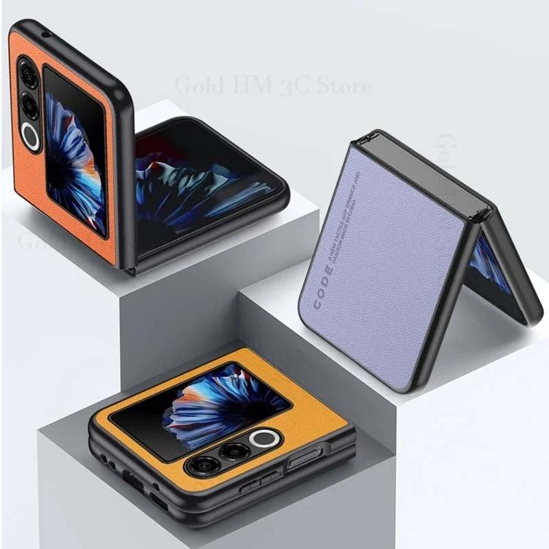 Da PU Cứng PC Flip Case Cho ZTE Nubia Flip Flip2 Kinh Doanh Cứng Ốp điện thoại Portector Ốp điện tho