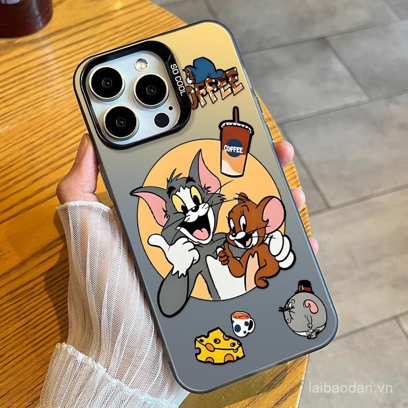 Ốp điện thoại hình chuột mèo hoạt hình vui nhộn Tương thích iPhone 7Plus 13Pro Premium 15Plus 14ProM