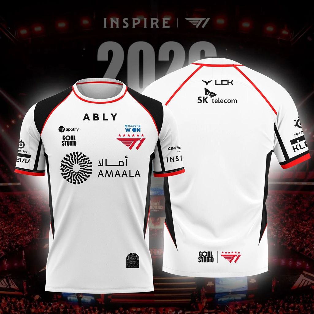 2026 MỚI T1 ESSPORTS TEAM JERSEY FAKER QUẠT NAM VÀ NỮ MÙA HÈ THƯỜNG XUYÊN NGẮN CHO CHƠI GAME THỂ THA