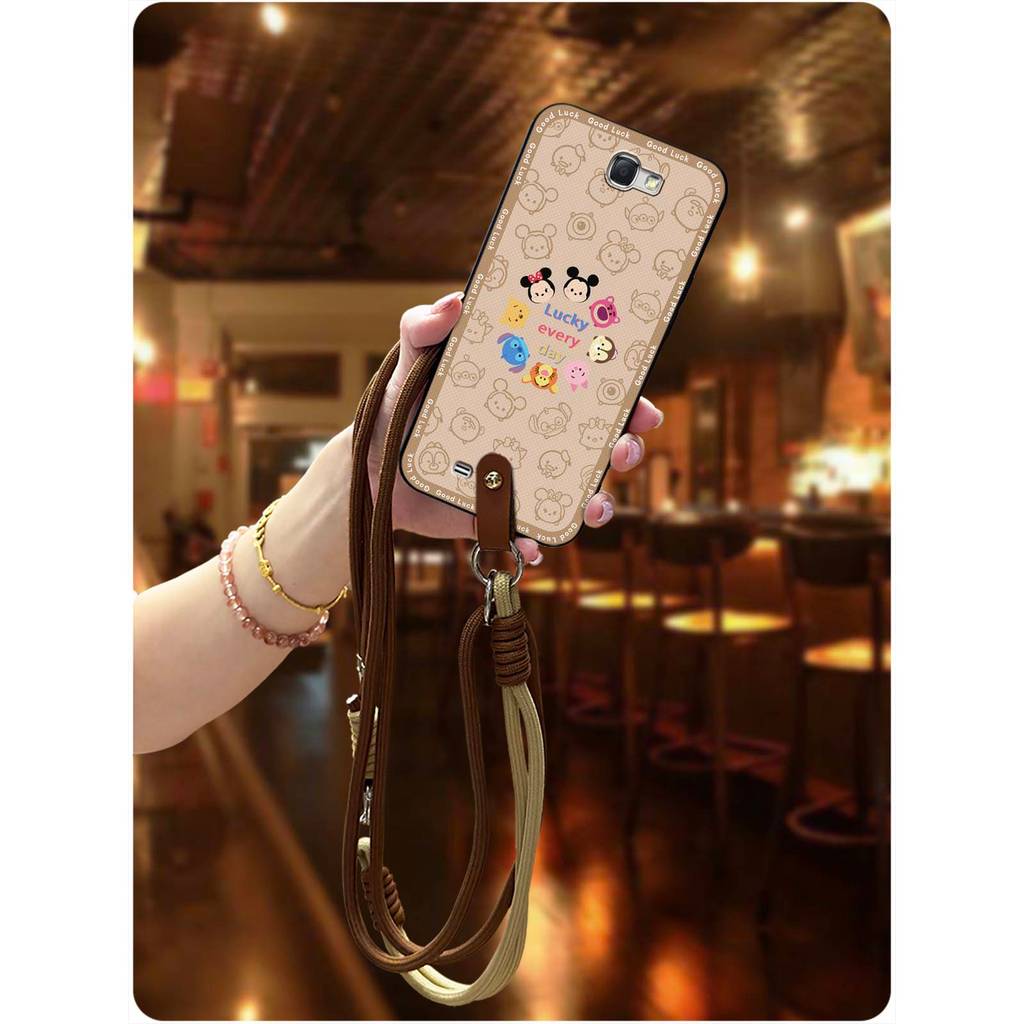 Ốp Điện Thoại Bền Bảo Vệ Cho Samsung Galaxy Note2 / N7100 Ốp Lưng Chống Va Đập Dây Dễ Thương Graffit