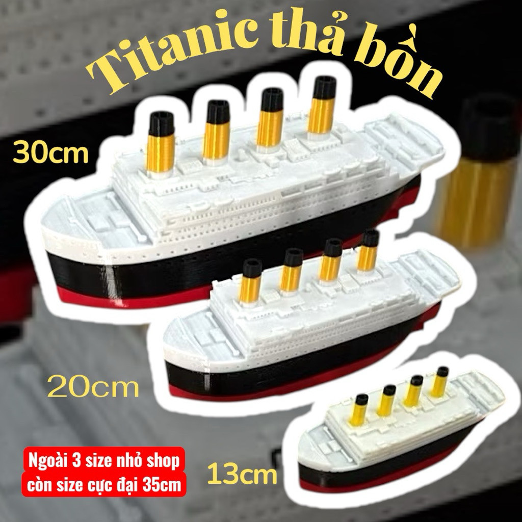 Mô hình tàu Titanic thả bồn nước thuyền RMS Olympic romeo và juliet