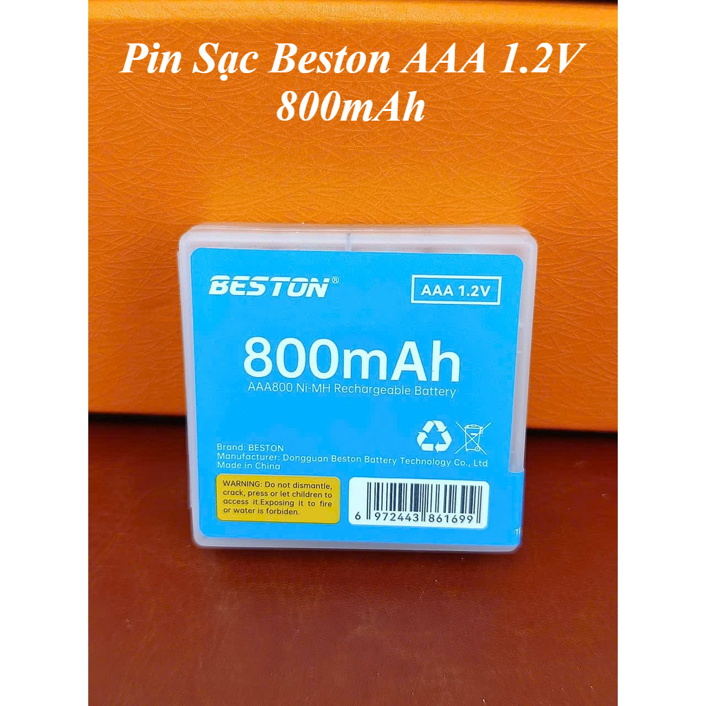 [HOT] Combo 4 Pin Sạc AAA Beston 800mAh Pin cao cấp