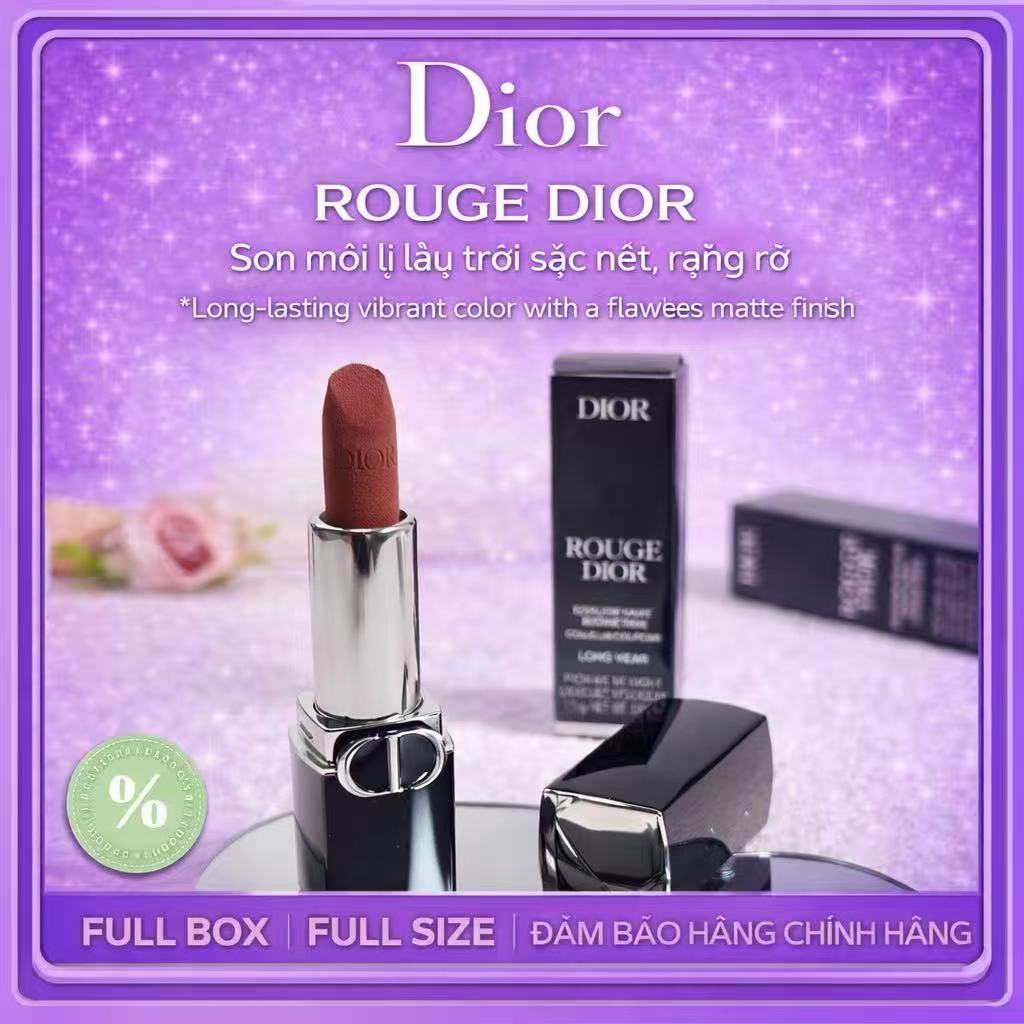 【Chính Hãng】💋Son Lì 𝔻𝕚𝕠𝕣 Rouge Velvet | Mẫu Mới 2025 | Full Box/ Full Size