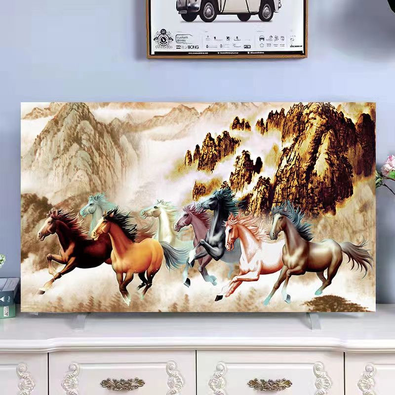 [Mũ trùm đầu TV] Bộ màn hình LCD 55 inch 43 inch 32 inch 65 inch bụi để bàn treo phẳng cong đa năng 