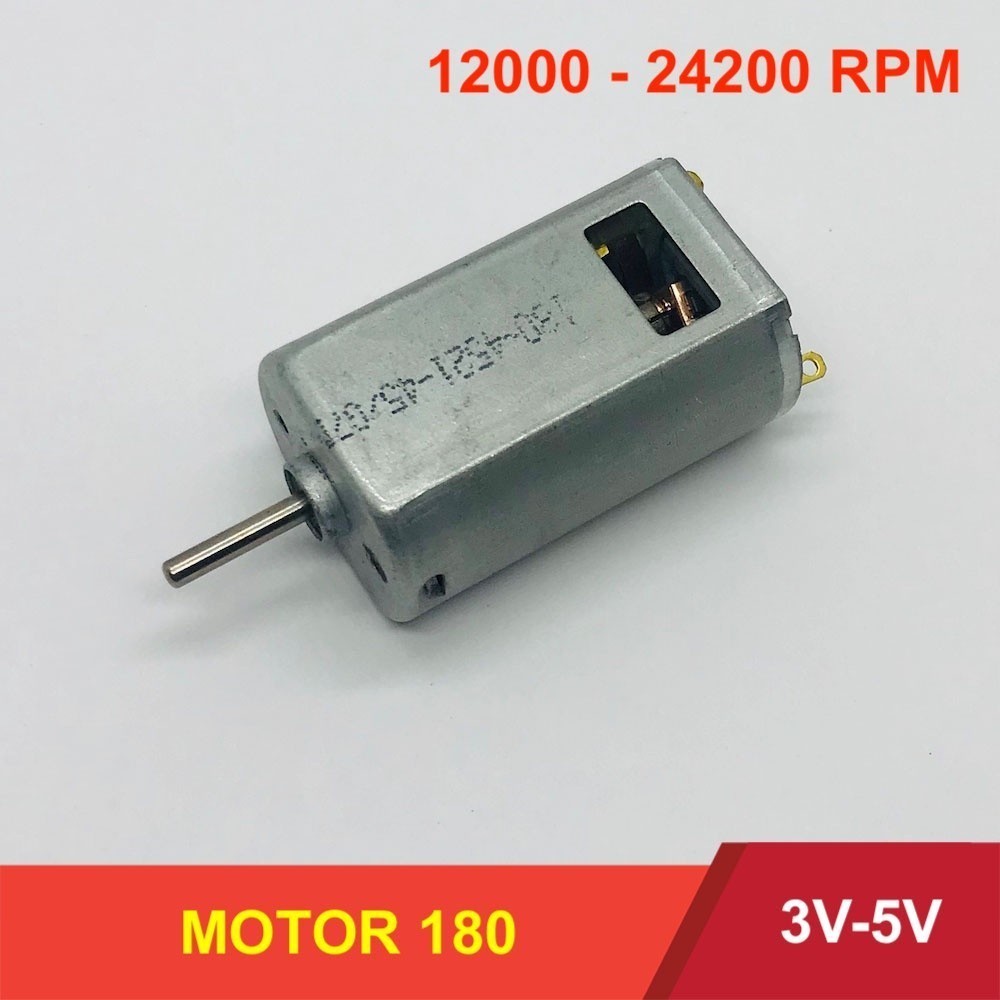 [HCM]Motor 180 tốc độ cực cao mã 180PH-3532 3.7V - 4.5V - 6V tốc độ 37000 RPM từ tính mạnh chất lượn