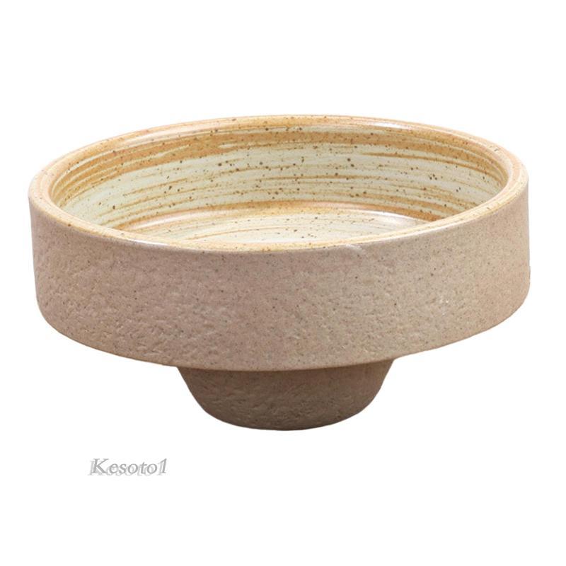 Gốm Ikebana Bát Tròn Nhật Bản Ikebana Dụng Cụ Vintage Hoa Sắp Xếp Tiếp Liệu Chậu Hoa Hộp Đựng Để Tra