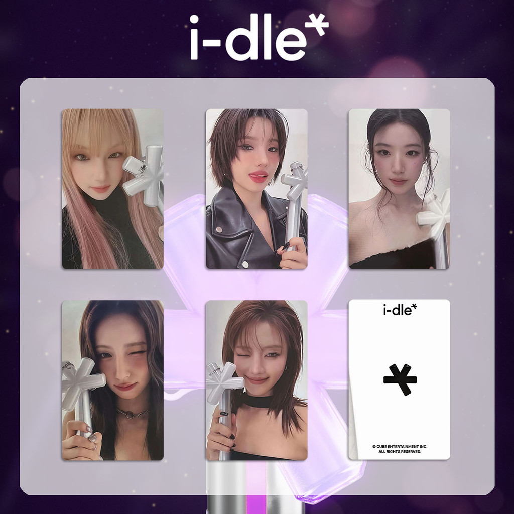 1-10 Cái / bộ I-DLE Light Stick Lomo Cards CITY of SENSE Người Yêu Của Tôi Raster Card Packfilm Phot
