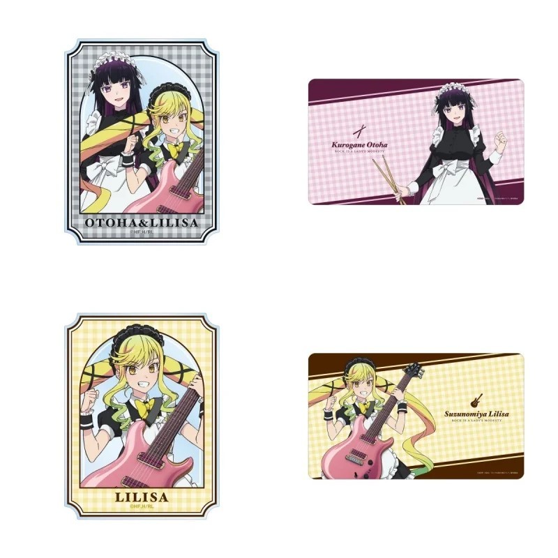 Standee anime Rock Is A Ladys Modesty mô hình mica nhân vật Otoha Lilisa trang trí bàn học trưng bày