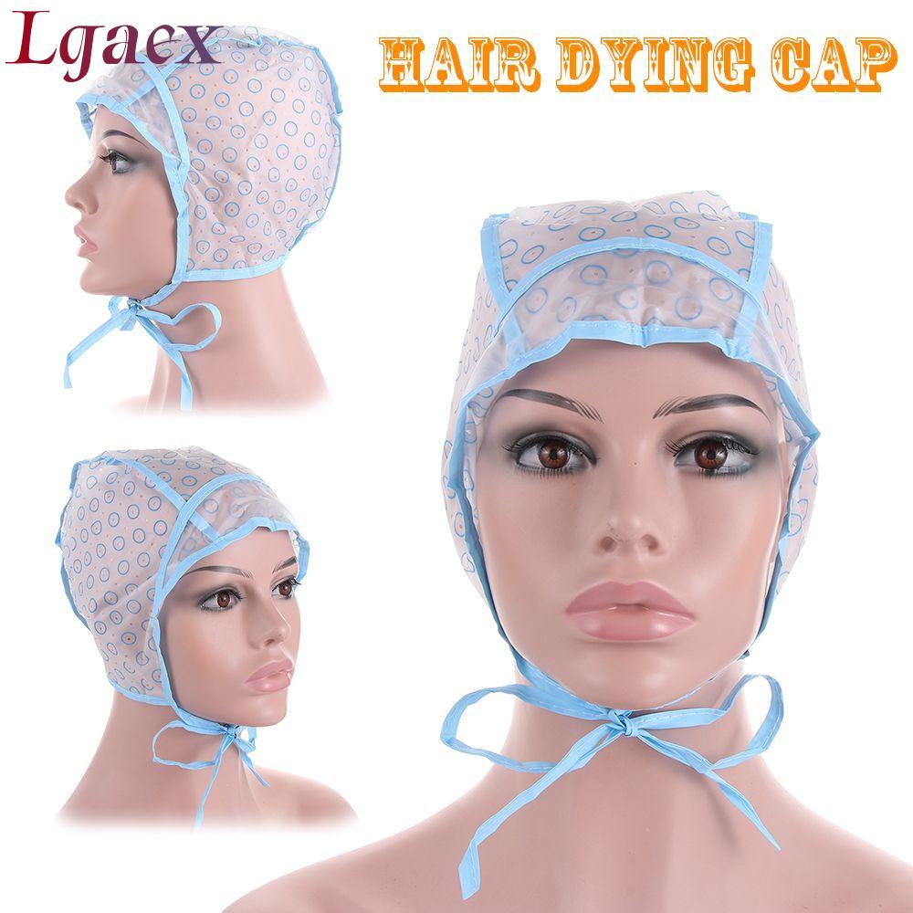 LGAEX Hair Dying Cap Salon Hook Brush Dụng cụ tạo kiểu Mũ nhuộm