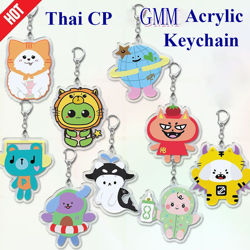 Kawaii GMMTV CP PondPhuwin Forcebook EarthMix Acrylic Keychains JimmySea KristSingto OffGun TayNew C