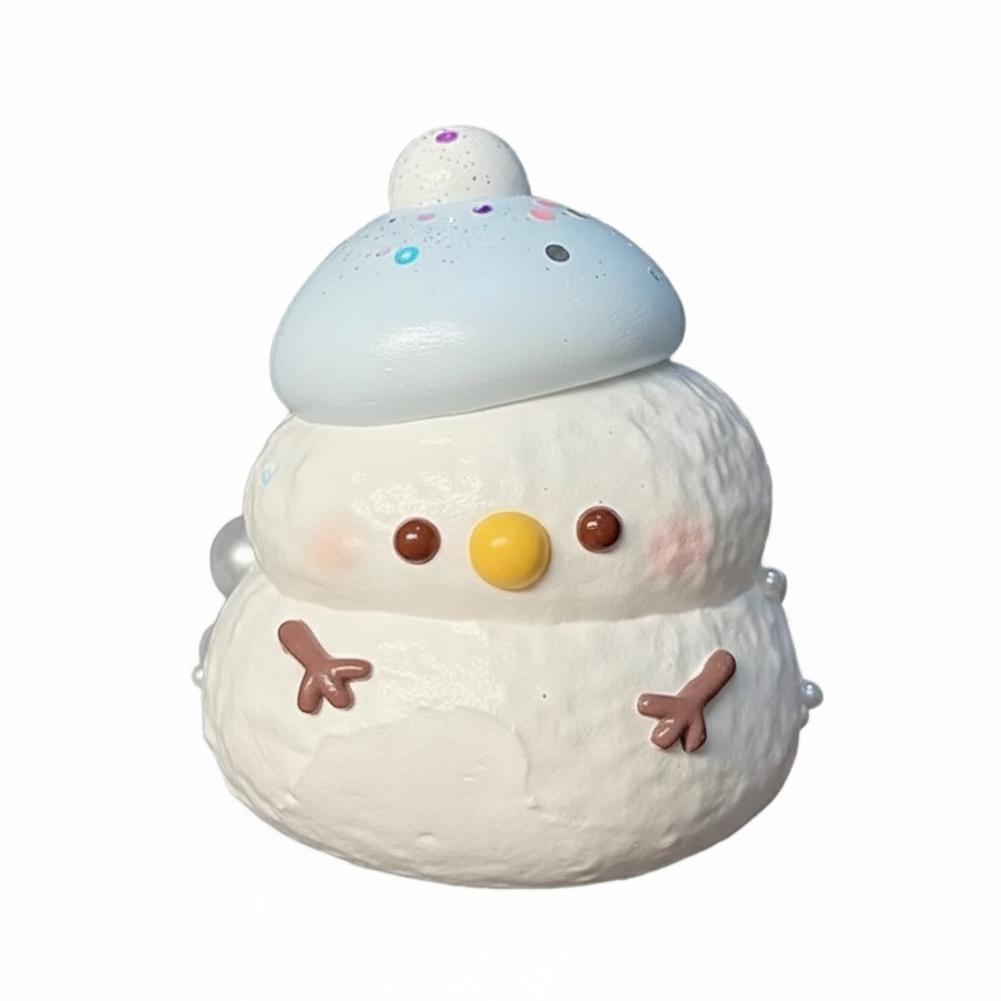 Đồ chơi Squishy Người tuyết dễ thương, Đồ chơi thần tài giảm căng thẳng mềm mại dành cho sinh viên &