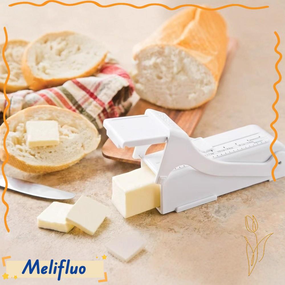 Máy cắt bơ MELIFLUO, Dụng cụ nhà bếp có dấu đo Máy thái bơ dính, Dụng cụ làm bánh có thể điều chỉnh chất lượng Bộ chia phô mai Bánh nướng bánh mì