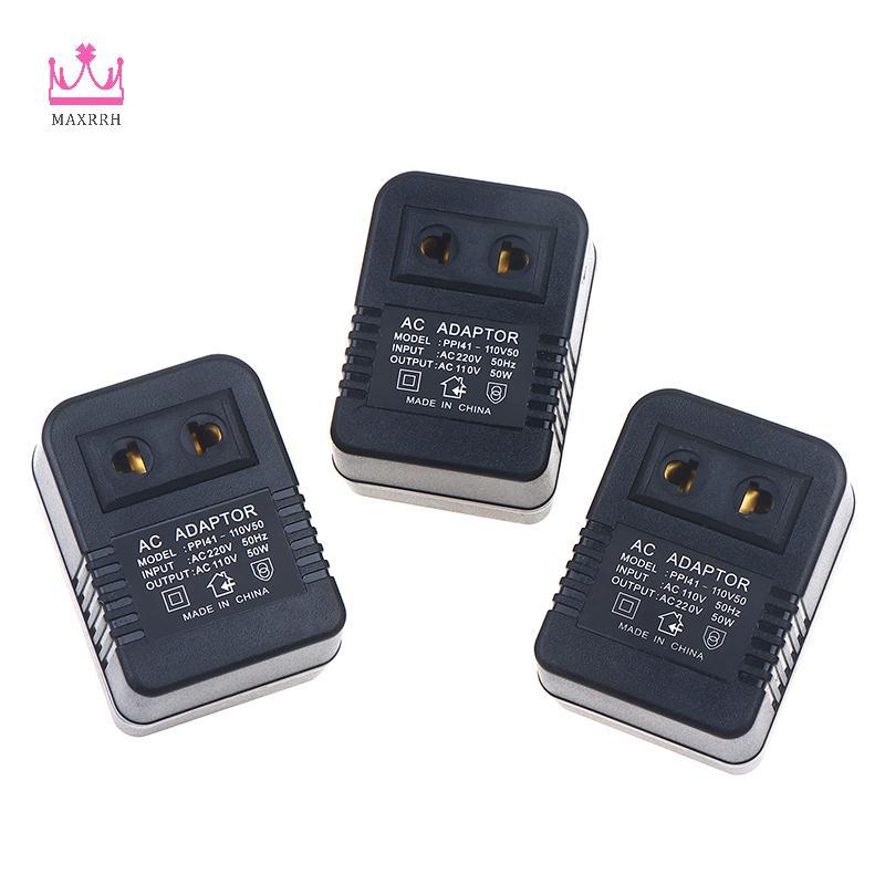 Maxrrh EU US Cắm Bước Xuống Biến Áp Du Lịch Adapter AC220V Sang 110V Hoặc 110 Đến 220V Bộ Chuyển Đổi