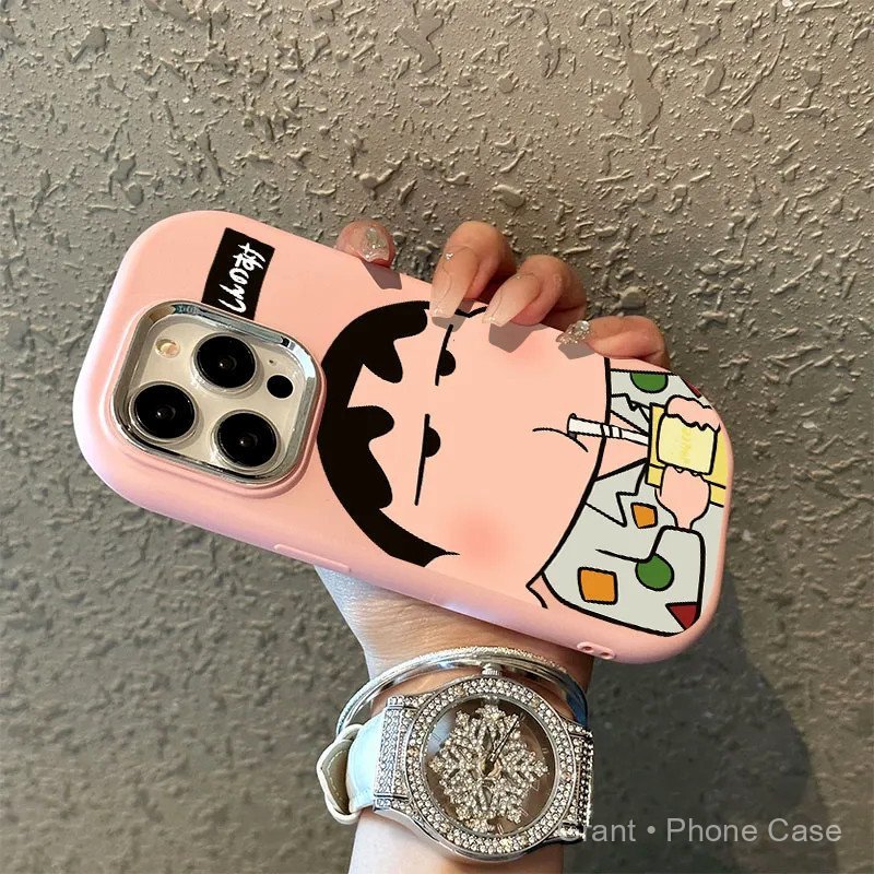 Ốp điện thoại uống nước Shin-Chan Crayon Shin-Chan Thích hợp cho Samsung A02s A03 A05 A05s A06 A12 A