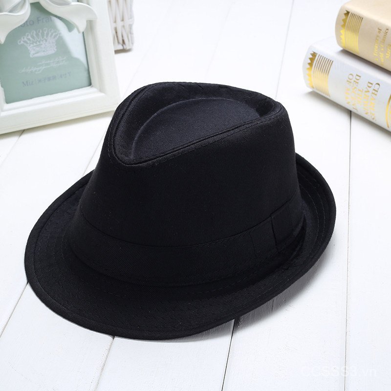 Bán Chạy Phiên Bản Hàn Quốc Nam Nữ Jazz Mũ Khiêu Vũ Mũ Đen Trẻ Em Anh Mũ Top Mũ Hiệu Suất Mũ Mùa Hè 