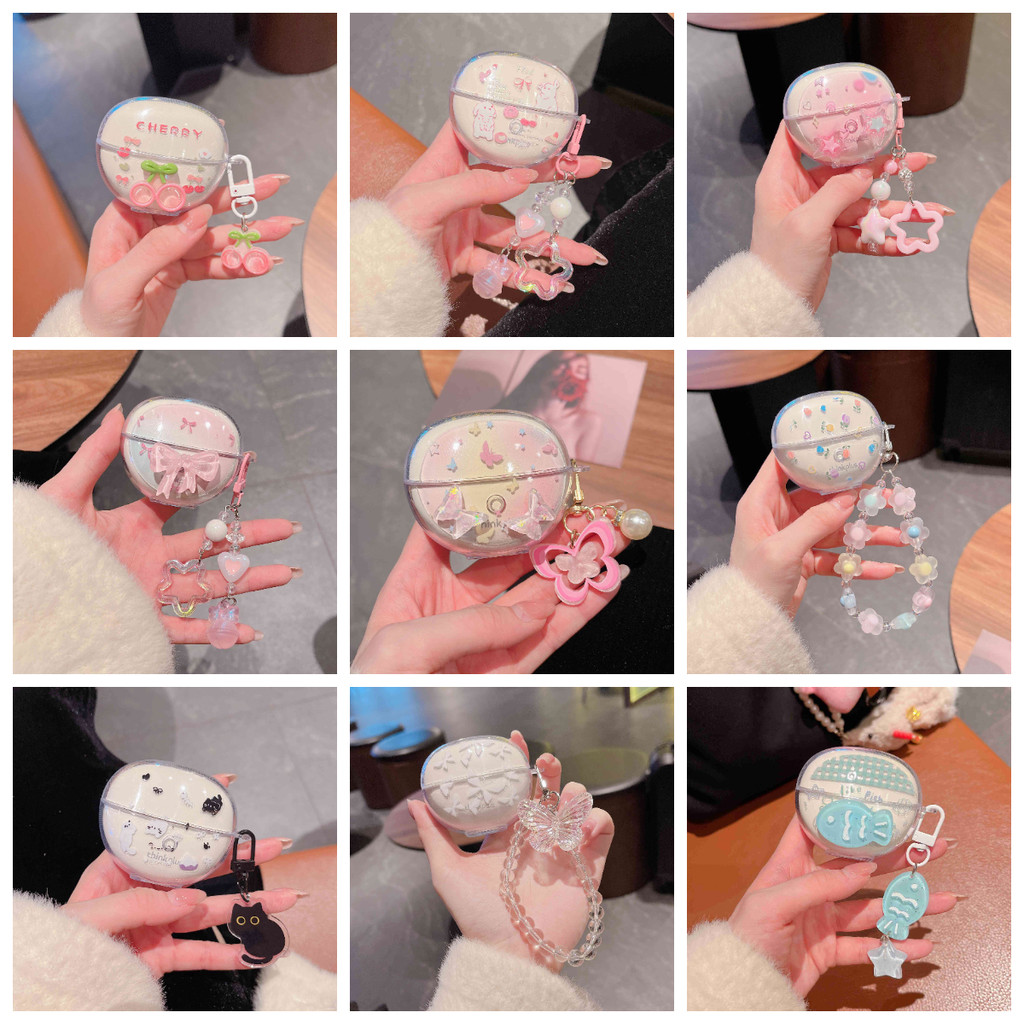 Ốp Hoạt Hình Dễ Thương Cho Lenovo LP25 Ốp Lưng Hoa Silicon Tai Nghe Cho Lenovo lp25 Bao Phụ Kiện Hộp